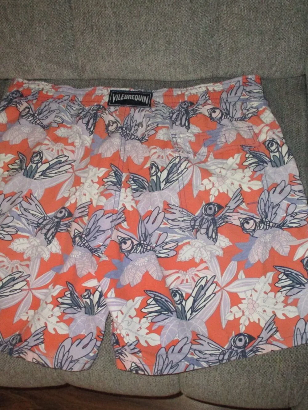 Vilebrequin Cartoon Drawn Bird Swim Trunks  XXL
